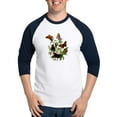 thumbnail image 1 of CafePress - BUTTERFLIES & PURPLE THISTLE Baseball Jersey - Cotton Baseball Jersey, 3/4 Raglan Sleeve Shirt, 1 of 4