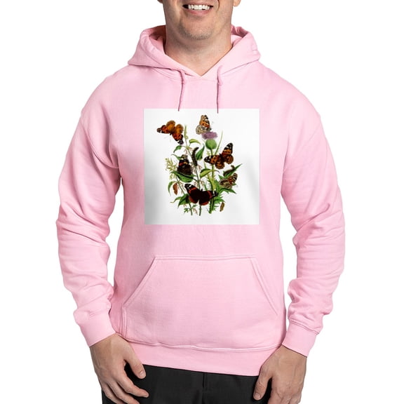 CafePress - BUTTERFLIES & PURPLE THISTLE Hooded Sweatshirt - Pullover Hoodie, Hooded Sweatshirt