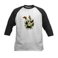 thumbnail image 1 of CafePress - BUTTERFLIES & PURPLE THISTLE Kids Baseball Jersey - Kids Cotton Baseball Jersey, 3/4 Sleeve Shirt, 1 of 4