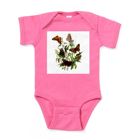 CafePress - BUTTERFLIES& Thistle 1010300 - Cute Infant Bodysuit Baby Romper - Size Newborn - 24 Months