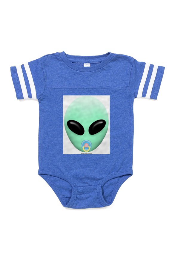 - Baby Alien - Cute Infant Baby Football Bodysuit
