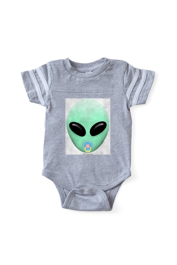 - Baby Alien - Cute Infant Baby Football Bodysuit