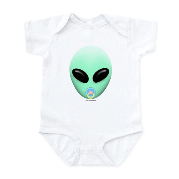 CafePress - Baby Alien Infant Bodysuit - Baby Light Bodysuit, Size Newborn - 24 Months