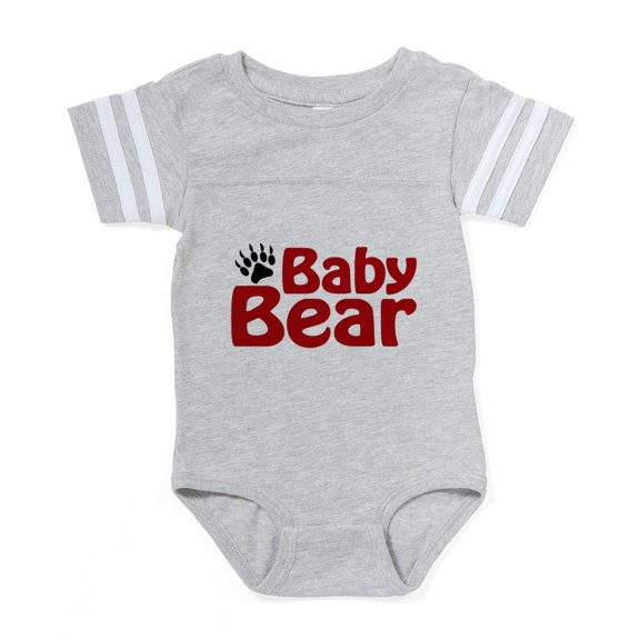 CafePress - Baby Bear - Cute Infant Baby Football Bodysuit