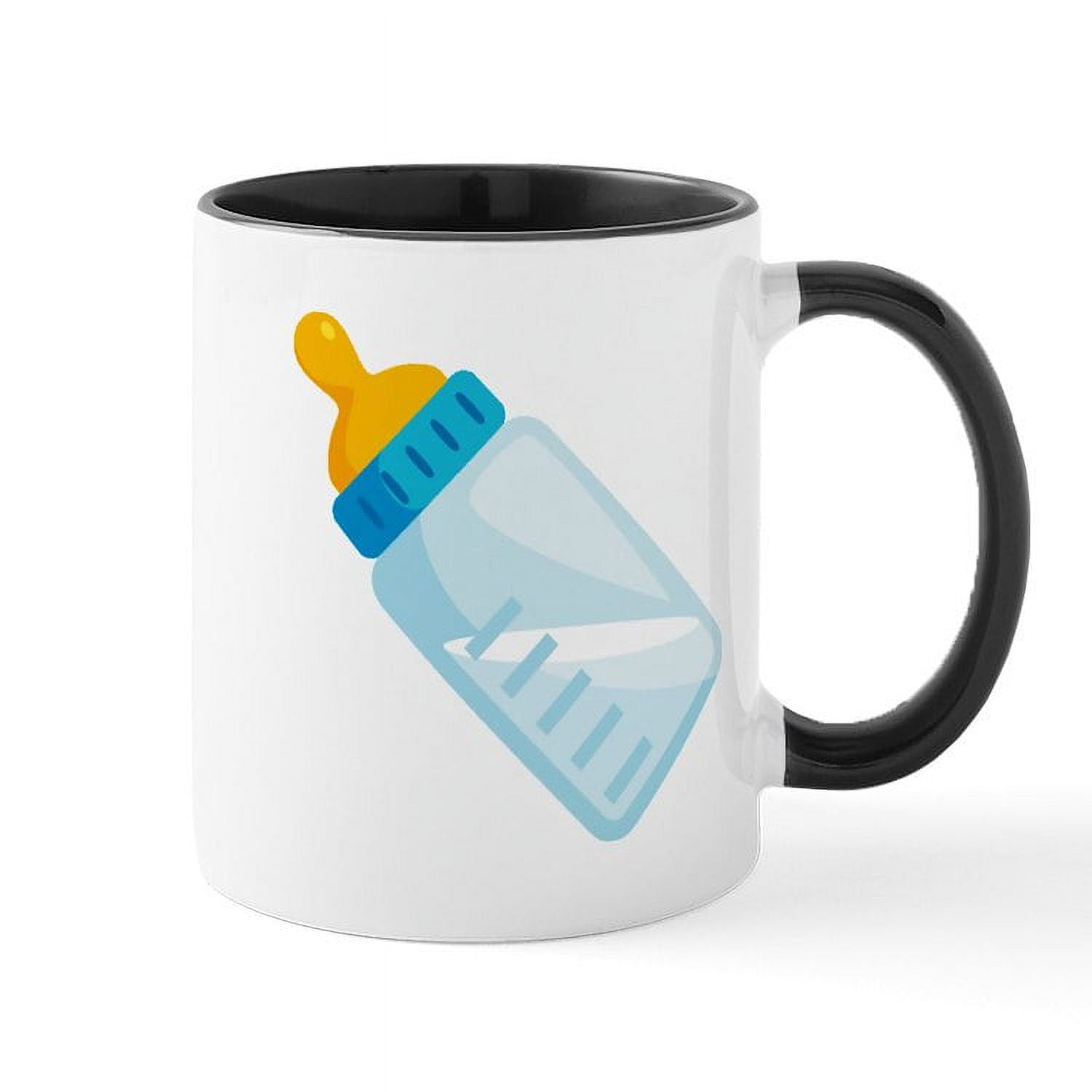 CafePress Baby Bottle Emoji 11 oz Ceramic Mug Novelty Coffee Tea