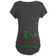 thumbnail image 1 of CafePress - Baby Bumps First Christmas Maternity T Shirt - Maternity Dark T-Shirt, 1 of 3