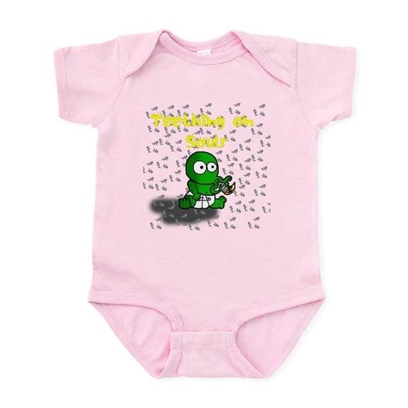 CafePress - Baby Cthulhu Teething On Souls - Baby Light Bodysuit, Size Newborn - 24 Months