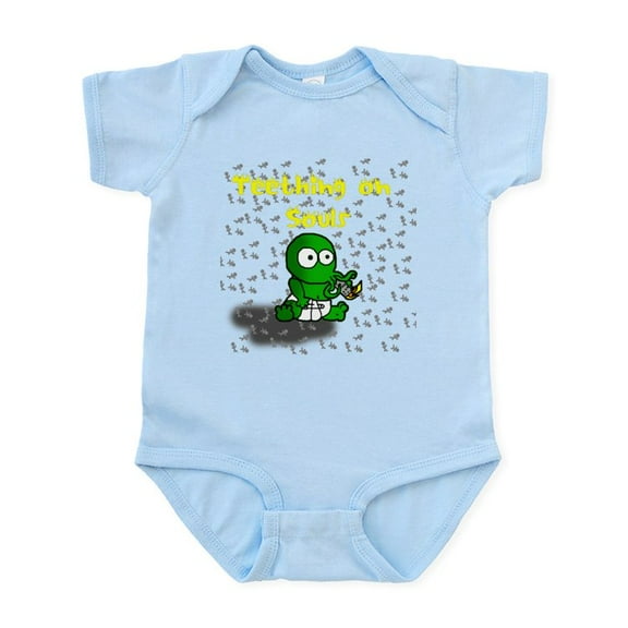 CafePress - Baby Cthulhu Teething On Souls - Baby Light Bodysuit, Size Newborn - 24 Months