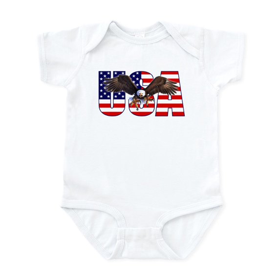 CafePress - Baby Eagle 1 Infant Bodysuit - Baby Light Bodysuit, Size Newborn - 24 Months