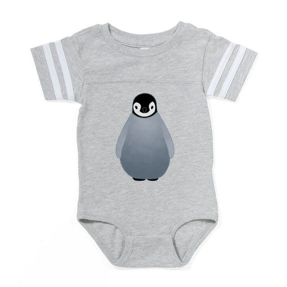 CafePress - Baby Emperor Penguin - Cute Infant Baby Football Bodysuit