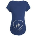 thumbnail image 1 of CafePress - Baby Feet Inside Black Maternity T Shirt - Maternity Dark T-Shirt, 1 of 3