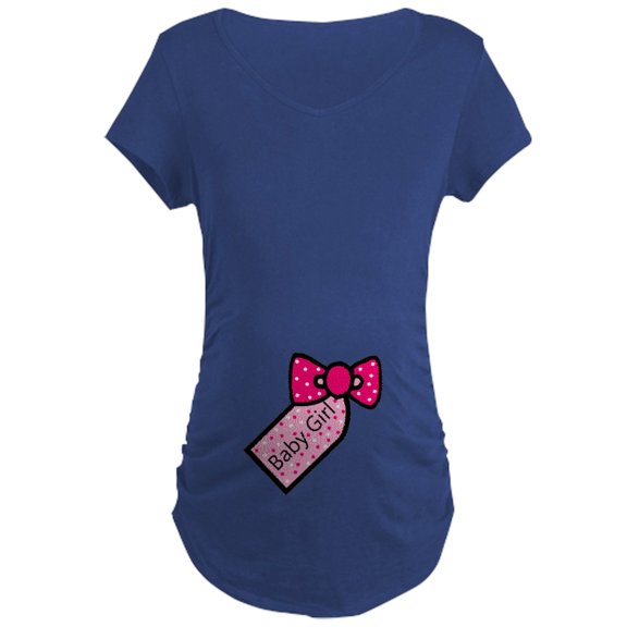 CafePress - Baby Girl Maternity T Shirt - Maternity Dark T-Shirt