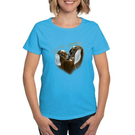 CafePress - Baby Goat Love Getyergoat Exclusive Original T S - Women's Traditional Fit Dark T-Shirt