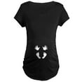 thumbnail image 1 of CafePress - Baby Hands And Feet Maternity 5 - Maternity Dark T-Shirt, 1 of 3