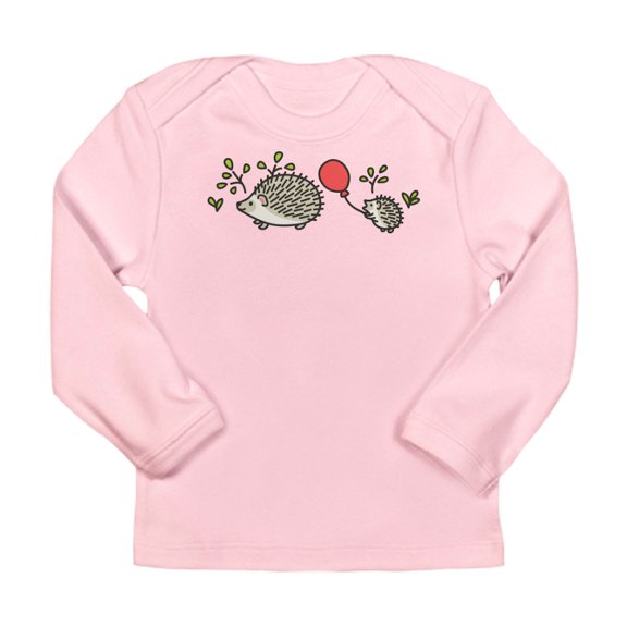 CafePress - Baby Hedgehog's Red Balloon Long Sleeve Infant T S - Long Sleeve Infant T-Shirt