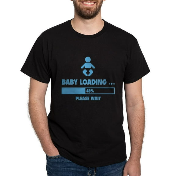 CafePress - Baby Loading Dark T Shirt - Men's Classic Graphic Cotton T-Shirt