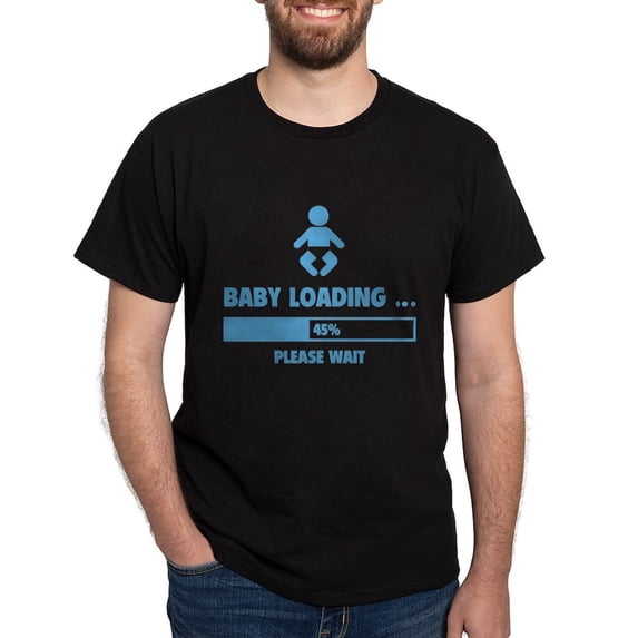 CafePress - Baby Loading Dark T Shirt - Men's Classic Graphic Cotton T-Shirt