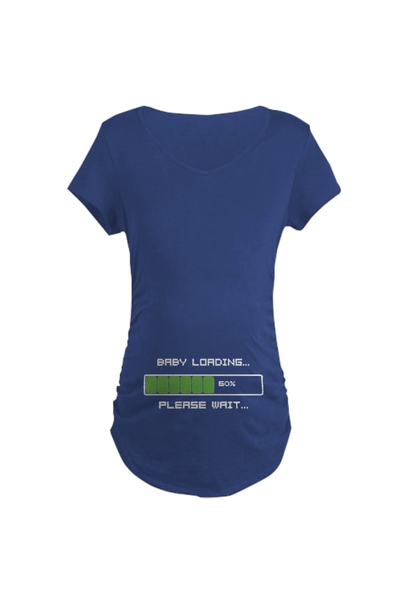 - Baby Loading Please Wait Funny Maternity T Shirt - Maternity Dark T-Shirt