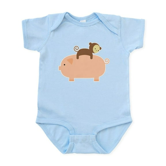 CafePress - Baby Monkey Body Suit - Baby Light Bodysuit, Size Newborn - 24 Months