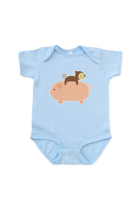 - Baby Monkey Body Suit - Baby Light Bodysuit, Size Newborn - 24 Months