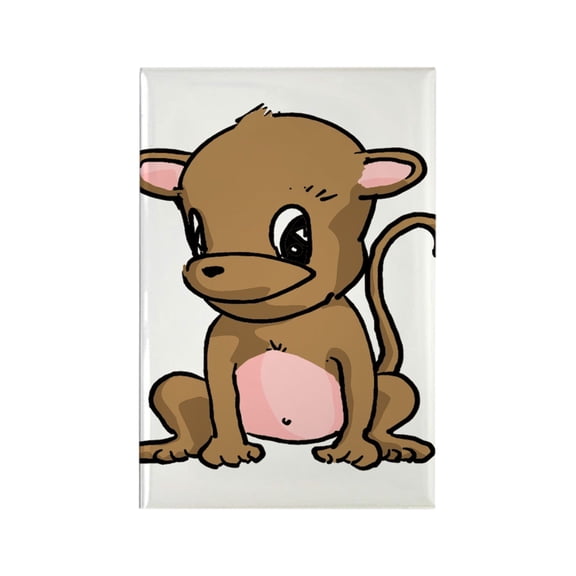 CafePress - Baby Monkey - Rectangle Magnet, 2"x3" Refrigerator Magnet