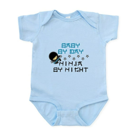 CafePress - Baby Ninja Blue Infant Bodysuit - Baby Light Bodysuit, Size Newborn - 24 Months