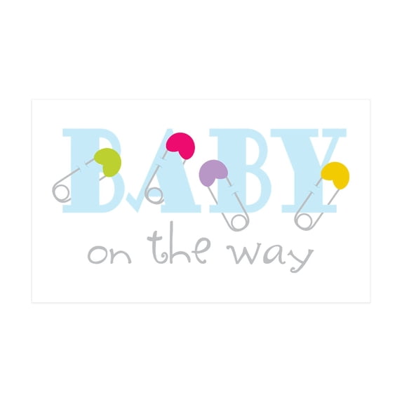 CafePress - Baby On The Way Wall Decal - 35x21 Wall Decal