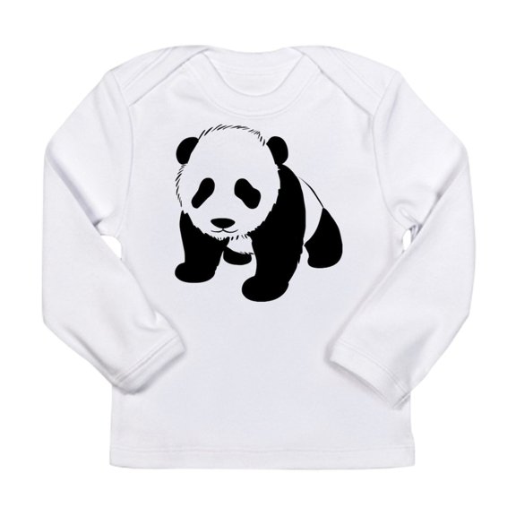 CafePress - Baby Panda Cub Crawling Long Sleeve Infant T Shirt - Long Sleeve Infant T-Shirt