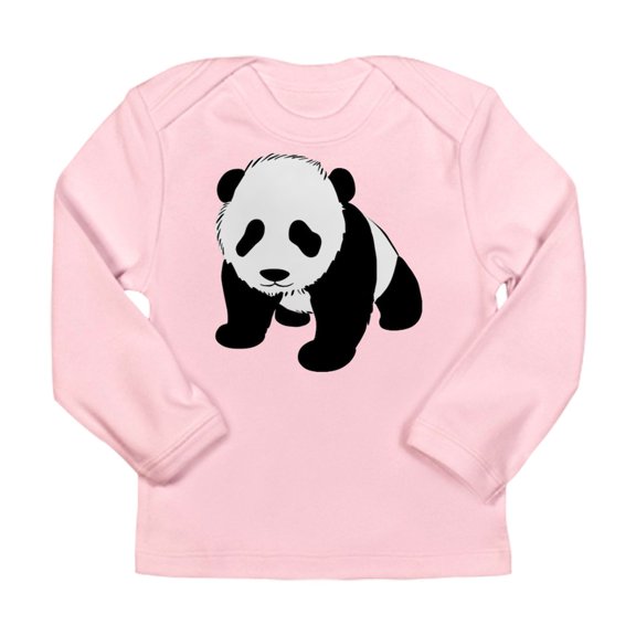 CafePress - Baby Panda Cub Crawling Long Sleeve Infant T Shirt - Long Sleeve Infant T-Shirt