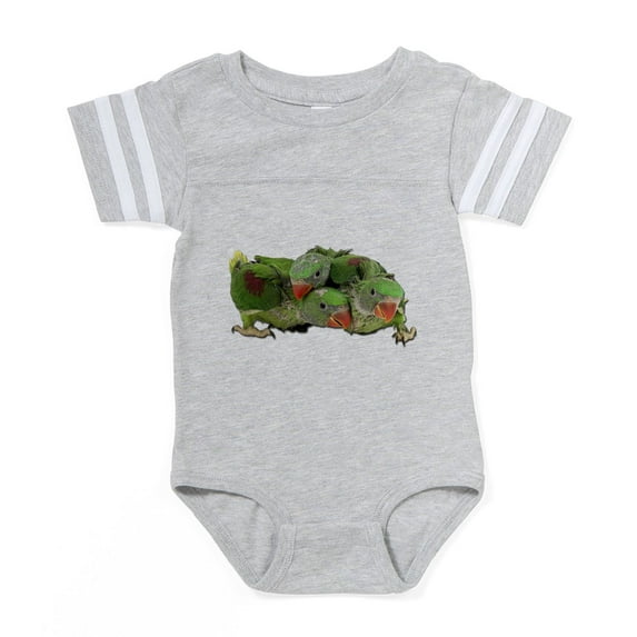 CafePress - Baby Parakeets - Cute Infant Baby Football Bodysuit