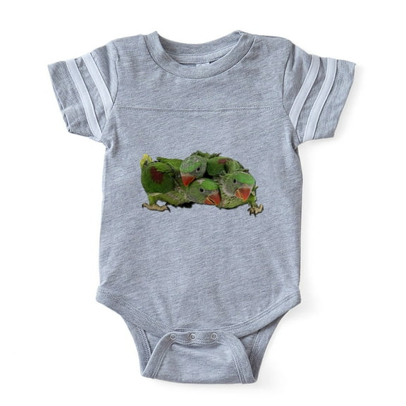 CafePress - Baby Parakeets - Cute Infant Baby Football Bodysuit