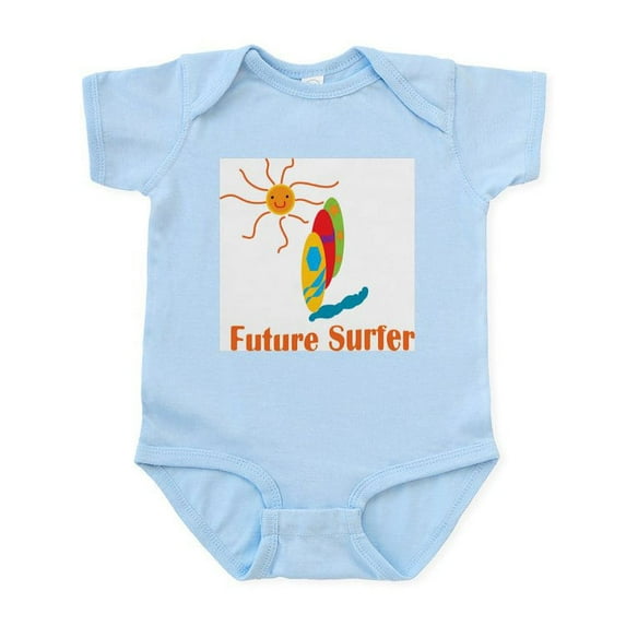 CafePress - Baby Surf Infant Bodysuit - Baby Light Bodysuit, Size Newborn - 24 Months
