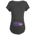 thumbnail image 1 of CafePress - Baby TWINS Loading! Maternity T Shirt - Maternity Dark T-Shirt, 1 of 3