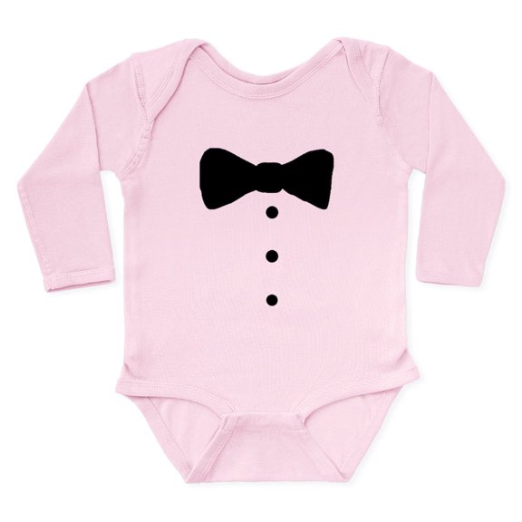 CafePress - Baby Tux Cartoon Body Suit - Long Sleeve Cotton Baby Bodysuit