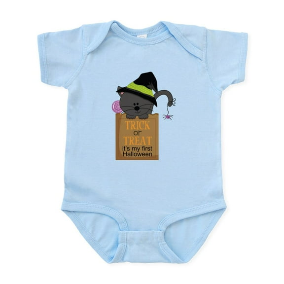 CafePress - Baby's 1St Halloween Cat Infant Bodysuit - Baby Light Bodysuit, Size Newborn - 24 Months