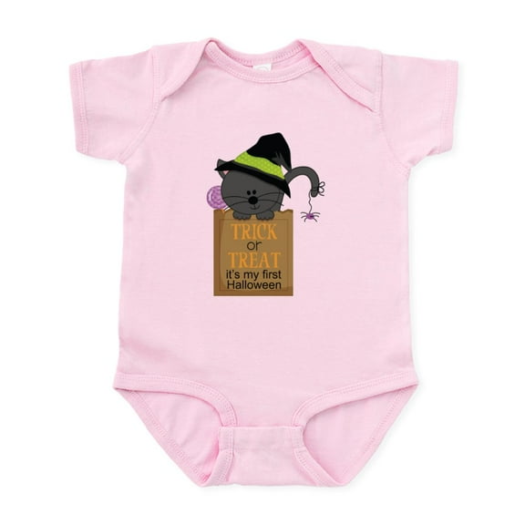 CafePress - Baby's 1St Halloween Cat Infant Bodysuit - Baby Light Bodysuit, Size Newborn - 24 Months
