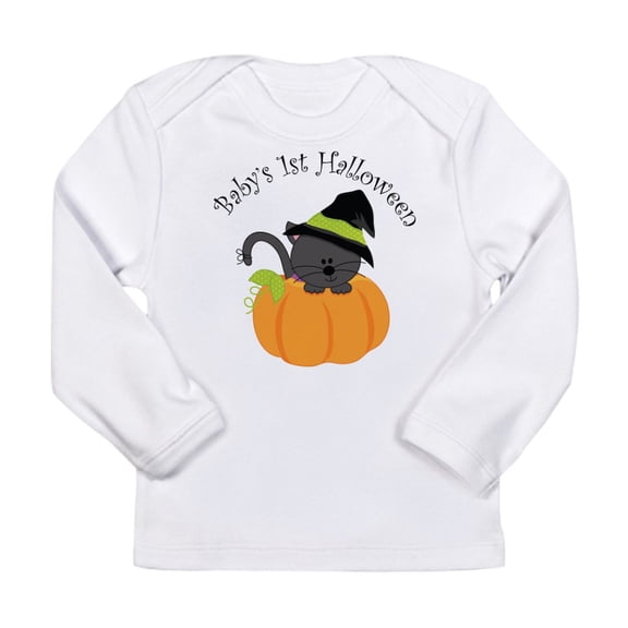 CafePress - Baby's 1St Halloween Cat Long Sleeve Infant T Shir - Long Sleeve Infant T-Shirt