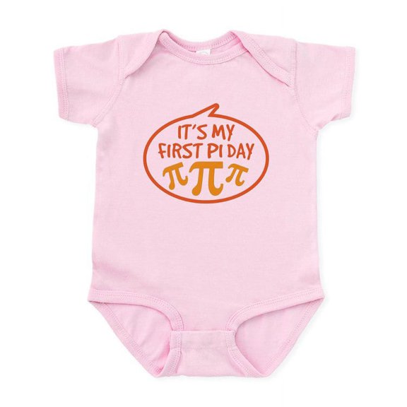 CafePress - Baby's First Pi Day Infant Bodysuit - Baby Light Bodysuit, Size Newborn - 24 Months