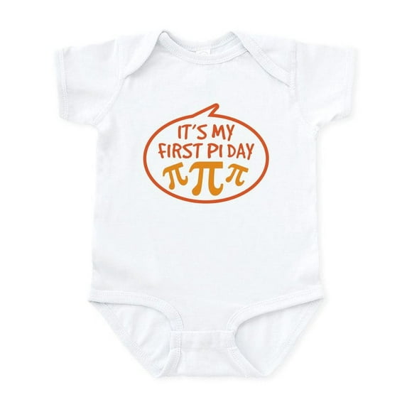 CafePress - Baby's First Pi Day Infant Bodysuit - Baby Light Bodysuit, Size Newborn - 24 Months