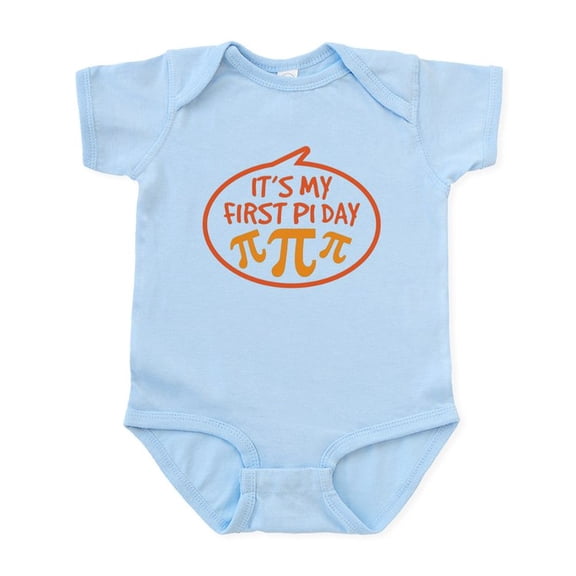 CafePress - Baby's First Pi Day Infant Bodysuit - Baby Light Bodysuit, Size Newborn - 24 Months
