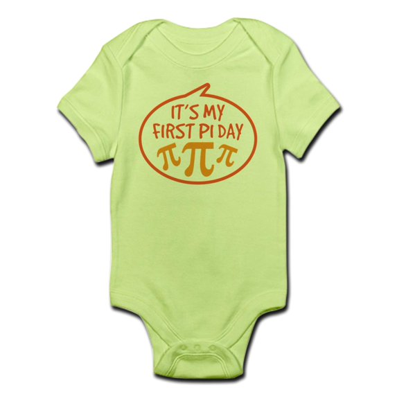 CafePress - Baby's First Pi Day Infant Bodysuit - Baby Light Bodysuit