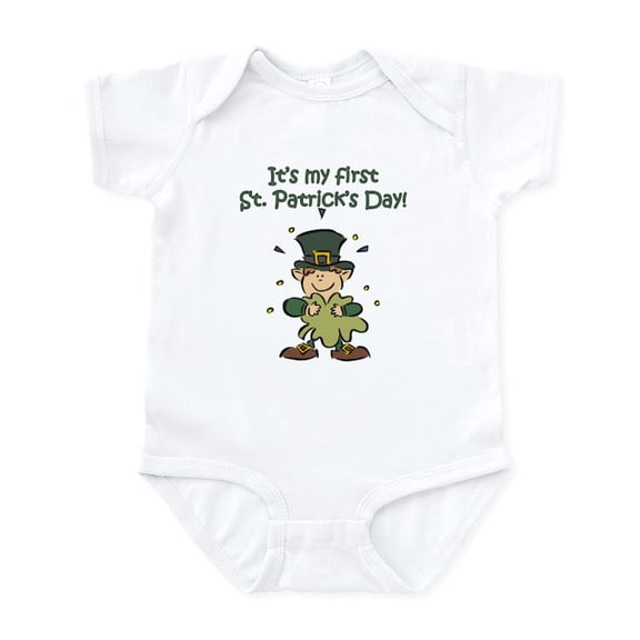CafePress - Baby's First St. Patrick's Day Creeper - Baby Light Bodysuit, Size Newborn - 24 Months