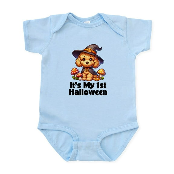 CafePress - Babys 1St Halloween Goldendoodle - Baby Light Bodysuit, Size Newborn - 24 Months