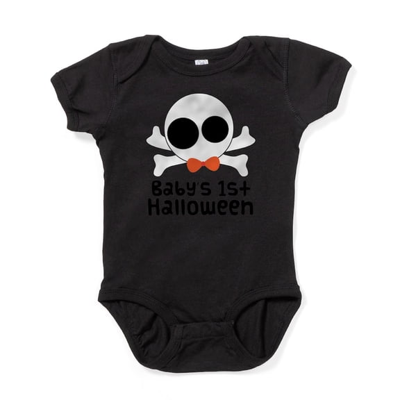 CafePress - Babys 1St Halloween Skull Two - Cute Infant Bodysuit Baby Romper - Size Newborn - 24 Months