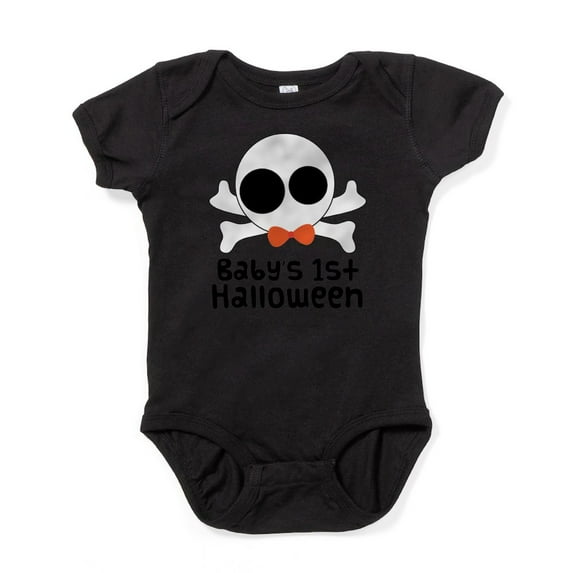 CafePress - Babys 1St Halloween Skull Two - Cute Infant Bodysuit Baby Romper - Size Newborn - 24 Months