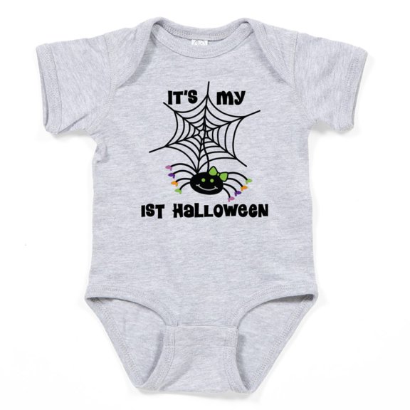 CafePress - Babys 1St Halloween Spider - Cute Infant Bodysuit Baby Romper - Size Newborn - 24 Months