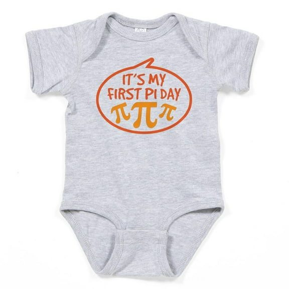 CafePress - Babys First Pi Day - Cute Infant Bodysuit Baby Romper - Size Newborn - 24 Months