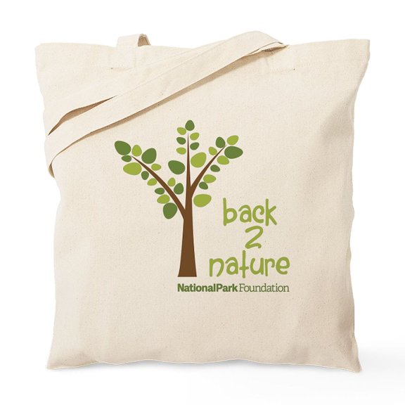 CafePress - Back 2 Nature Tote Bag - Unisex Canvas Tote Bag, Beige, 1-Piece