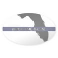 thumbnail image 1 of CafePress - Back The Blue Florida Sticker - Sticker (Oval), 1 of 1