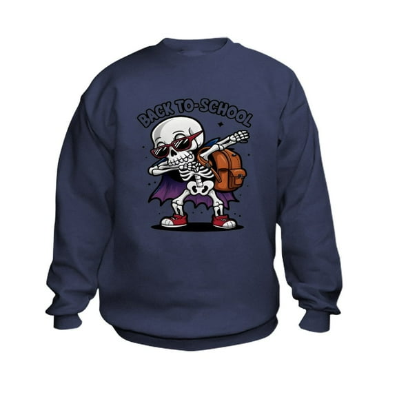 CafePress - Back To School - Kids Sweatshirt, Youth Crew Neck Sweatshirt